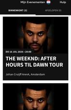 THE WEEKND | EERSTE RING | 2x ZITPLAATSEN | 16 JULI, Tickets en Kaartjes, Twee personen, Juli