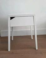 Metalen Nachtkastje met Lade Ikea, Minder dan 55 cm, Gebruikt, Metaal of Aluminium, Vierkant