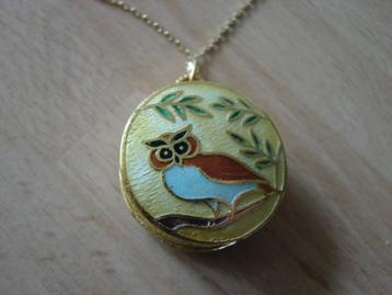 Emaille cloisonne medaillon hanger. beschikbaar voor biedingen