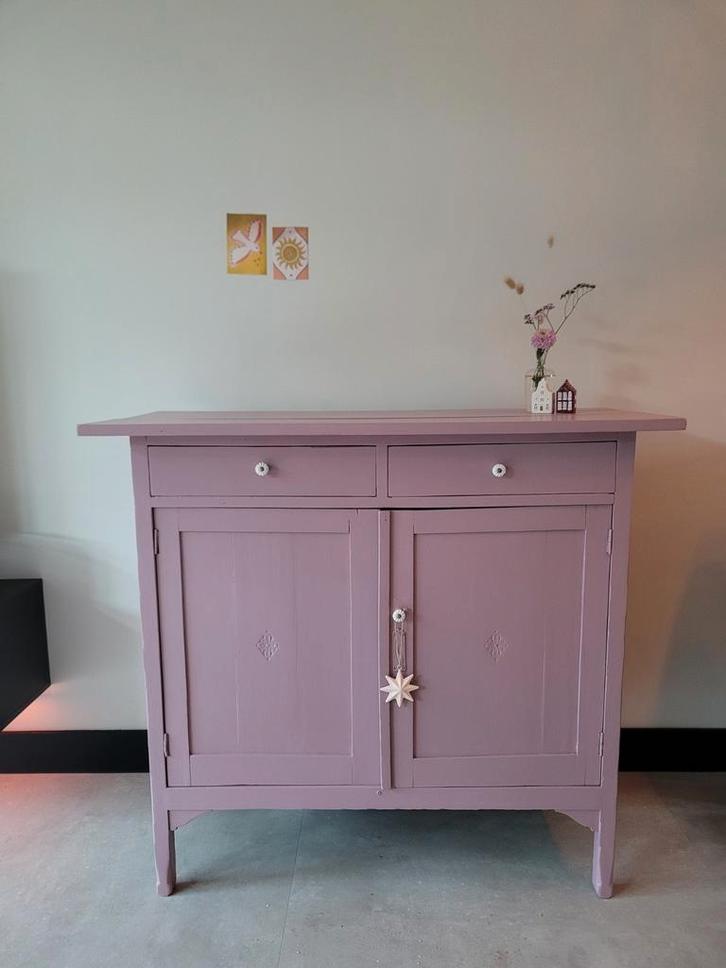 NIEUWE roze vintage commode, Kinderen en Baby's, Kinderkamer | Commodes en Kasten, Nieuw, Commode, 90 tot 105 cm, 100 cm of meer