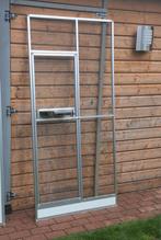 Volière paneel met deur en voederpaneel., Dieren en Toebehoren, Vogels | Hokken en Kooien, Ophalen, Aluminium, Volière