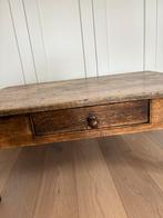 Oude houten tafel met lade, Ophalen, Gebruikt, Tot twee personen, 50 tot 100 cm