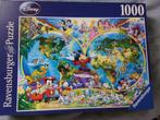 Ravensburger puzzel 1000 stukjes. Disney's wereldkaart, Hobby en Vrije tijd, Denksport en Puzzels, Ophalen of Verzenden, Zo goed als nieuw