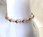 Gouden aquamarijn ring 14k solid gold ring - AB, 18 tot 19, Blauw, Nieuw, Ophalen of Verzenden