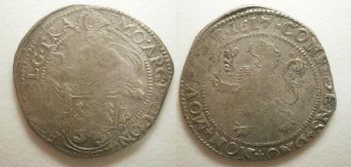 0] Utrecht ½ Leeuwendaalder zilver 1617 - Zeer Zeldzaam -RR, Postzegels en Munten, Munten | Nederland, Losse munt, 2½ gulden, Vóór koninkrijk