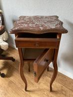 Antiek Nachtkastje met Marmeren Blad, Antiek en Kunst, Antiek | Meubels | Kasten, Ophalen
