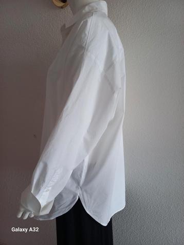 Wit oversized overhemd blouse van H&M, maat L beschikbaar voor biedingen