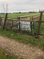 Ijzeren poort met palen, Ophalen, Gebruikt, IJzer, Sierhekwerk