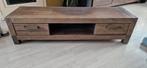 Tv meubel en een bij zet tafel, Ophalen, Gebruikt, 100 tot 150 cm, Eikenhout