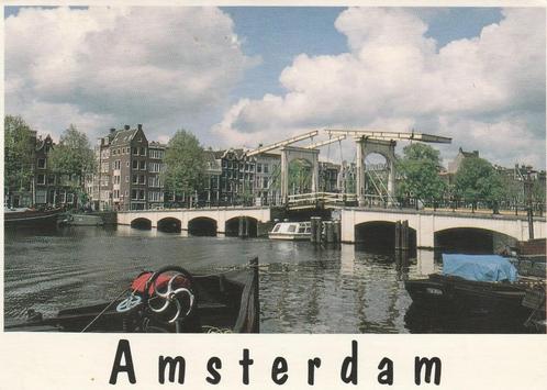 AMSTERDAM Magere Brug, Verzamelen, Ansichtkaarten | Nederland, Gelopen, Noord-Holland, 1980 tot heden, Verzenden