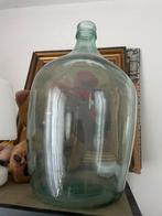 Grote Glazen Mandfles - Groen Glas Decoratie, Ophalen
