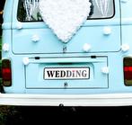 Trouwauto decoratie sticker Just Married, Versiering, Info@sweet-one, Nieuw, Ophalen of Verzenden