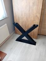 Eettafel 163 bij 76 hoog van mangohout, Ophalen, 50 tot 100 cm, Zo goed als nieuw, Vijf personen of meer