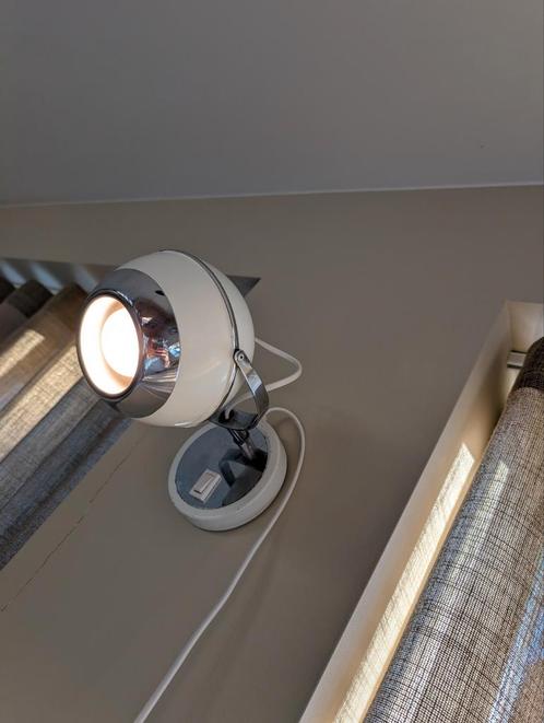 Space Age Eyeball Lamp Vintage, Huis en Inrichting, Lampen | Hanglampen, Gebruikt, Minder dan 50 cm, Kunststof, Metaal, Ophalen of Verzenden