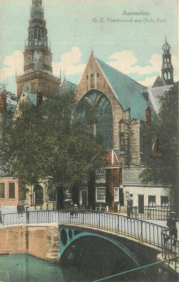 (304-066-045) Amsterdam OZ Voorburgwal met Oude Kerk beschikbaar voor biedingen