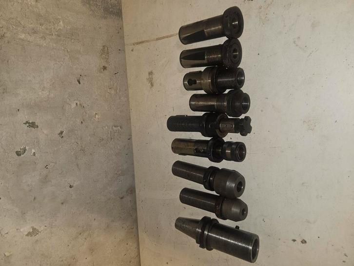 bt40 basishouder met inzetstukken, Doe-het-zelf en Verbouw, Draaibanken, Gebruikt, Metaaldraaibank, Ophalen of Verzenden