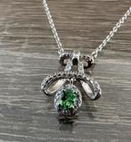 Tsavoriet (groene granaat) 925 zilver ketting, Ophalen of Verzenden, Nieuw