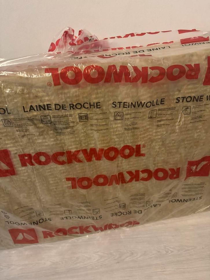 Rockwool Isolatie - Steenwol, Doe-het-zelf en Verbouw, Isolatie en Afdichting, Nieuw, Vloerisolatie, Steenwol, 4 tot 8 cm, 5 tot 10 m²