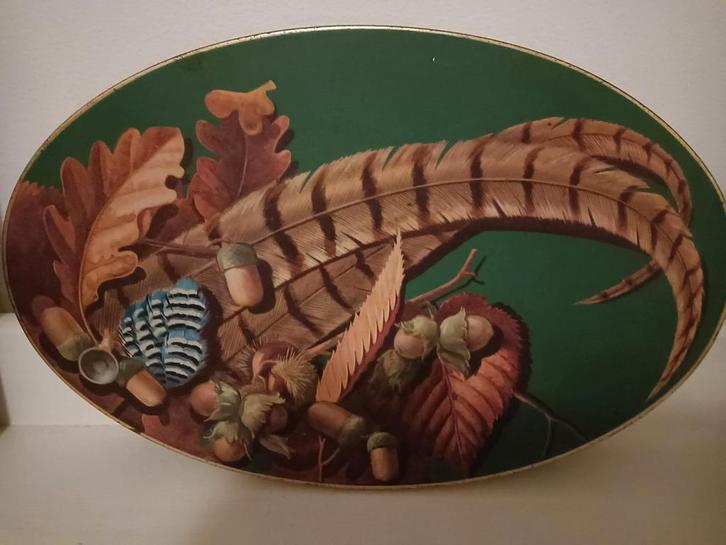 Vintage Cote d'Or Blik - Herfstdecor 29x19x4cm hoog, Verzamelen, Blikken, Gebruikt, Overige, Ophalen of Verzenden