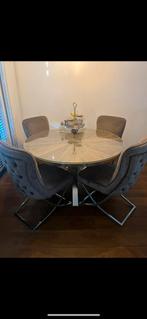 Eettafel en salon tafel set richmond style, Ophalen of Verzenden, Vijf personen of meer, Rechthoekig, 50 tot 100 cm