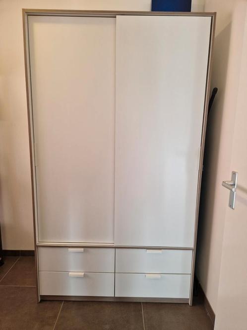 Witte ikea kleding of garderobekast, Huis en Inrichting, Kasten | Kledingkasten, Gebruikt, 150 tot 200 cm, 100 tot 150 cm, 50 tot 75 cm