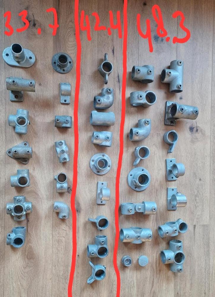 Steigerbuis koppelingen buis koppelingen divers, Doe-het-zelf en Verbouw, Metalen, Zo goed als nieuw, Ophalen of Verzenden