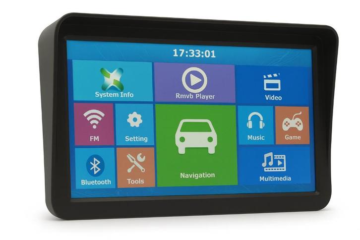 9" Camper/Vrachtwagen/Auto GPS Navigatiesysteem.BLUETOOTH, Caravans en Kamperen, Caravan accessoires, Nieuw, Ophalen of Verzenden