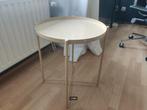 IKEA GLADOM Bijzettafel geel, Minder dan 55 cm, Gebruikt, Rond, Ophalen