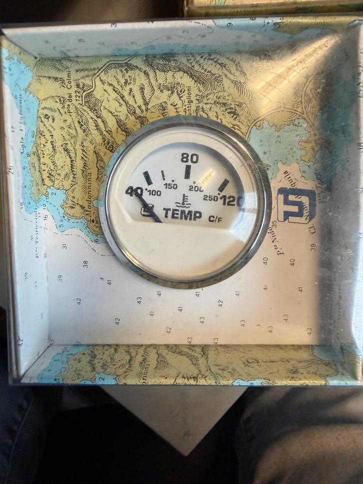 Temperatuur & Voltmeter - Boot Accessoires, Watersport en Boten, Bootonderdelen, Gebruikt, Elektra en Verlichting, Zeilboot of Motorboot