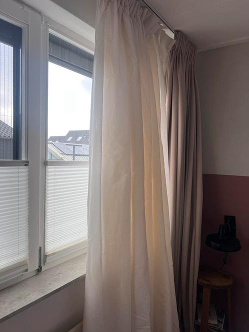 Prachtige taftzijde gordijnen, Huis en Inrichting, Stoffering | Gordijnen en Lamellen, Zo goed als nieuw, 200 cm of meer, Verzenden