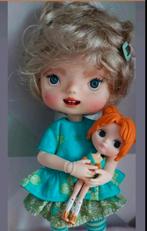 Pruikje maat 7/8 bv hollala of ming mong pop, Verzamelen, Poppen, Ophalen of Verzenden, Zo goed als nieuw, Pop