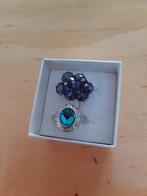 10 zilverkleurige ringen, Overige materialen, Verzenden, Nieuw, 17 tot 18