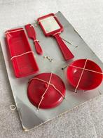 Vintage Kaptafel Set Kam Spiegel Pop Poppen 11 cm, Ophalen of Verzenden, Gebruikt