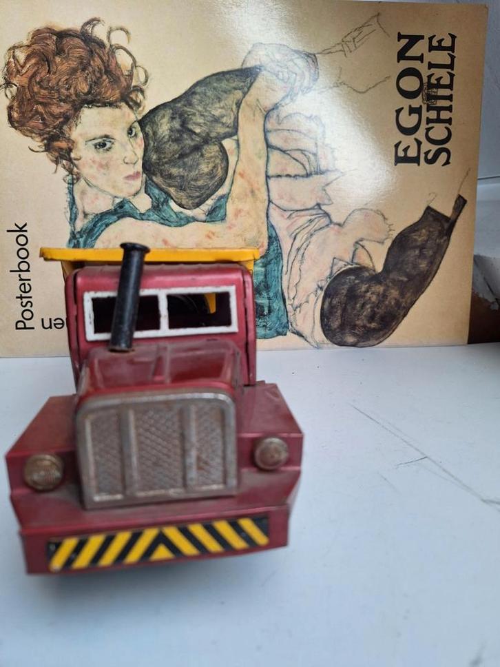 Vintage Blikken Vrachtwagen - Made in Japan, Antiek en Kunst, Antiek | Speelgoed, Ophalen of Verzenden