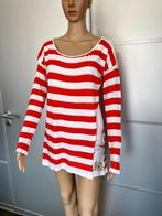 G290 Nieuw: Elisa Cavaletti mt M=38/40 lang top/tuniek/trui, Maat 38/40 (M), Nieuw, Oranje, Ophalen of Verzenden