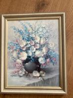 Schilderij Von Neswadba Feldblumenstraus mit Rittersporn, Antiek en Kunst, Ophalen of Verzenden