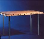 Tafel, design uitschuiftafel van Nynke van Vliet, Huis en Inrichting, Tafels | Eettafels, Ophalen, Gebruikt, 200 cm of meer, 50 tot 100 cm