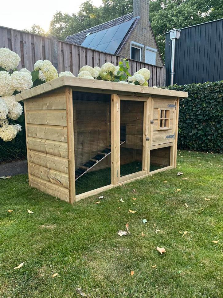 Konijnenhokken, kippenhokken , maatwerk, Dieren en Toebehoren, Knaagdieren en Konijnen | Hokken en Kooien, Zo goed als nieuw, Hok