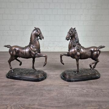 25970 Beeld Tuinbeeld Paarden Brons Set 0,63 m  beschikbaar voor biedingen