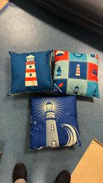 3 sierkussens strand thema, Ophalen of Verzenden, Nieuw, Vierkant