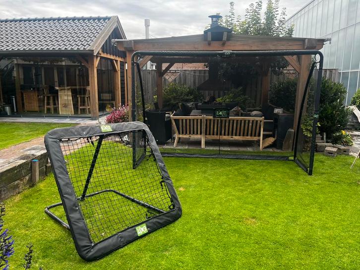 Exit voetbal goal 200 cm x 300 cm met bal rebouncer, Sport en Fitness, Voetbal, Gebruikt, Overige typen, Groter dan maat XL, Ophalen