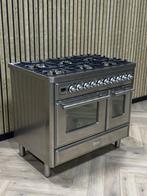 Luxe Boretti Majestic Inox 100cm 6 branders waarvan 2 Wok, Ophalen of Verzenden, Gas, 5 kookzones of meer