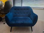 Loveseat fluweel blauw, Huis en Inrichting, Ophalen, Zo goed als nieuw, Tweepersoons, Minder dan 150 cm