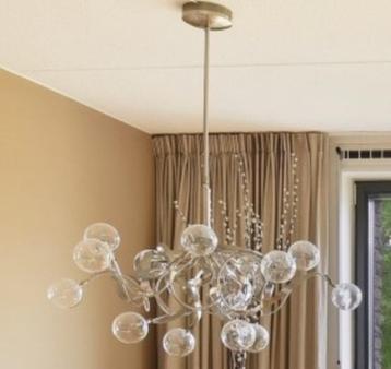 Design hanglamp 14 glazen bollen - bijzondere blikvanger beschikbaar voor biedingen