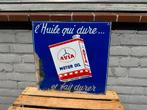 AVIA Motor olie oud reclamebord, Verzamelen, Merken en Reclamevoorwerpen, Reclamebord, Gebruikt, ., Ophalen of Verzenden