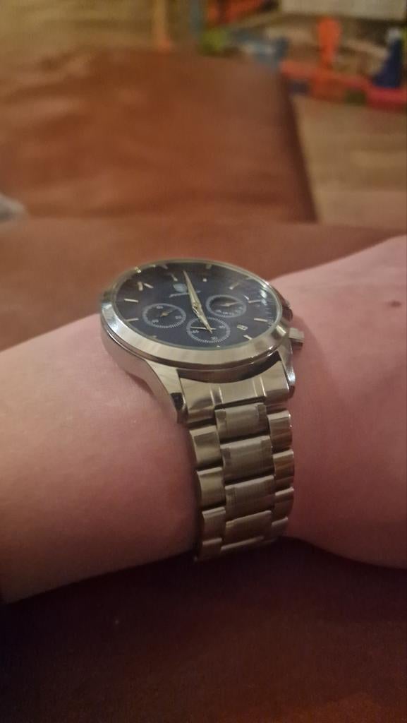 Poedagar P928 horloge, Sieraden, Tassen en Uiterlijk, Horloges | Heren, Overige merken, Staal, Staal, Polshorloge
