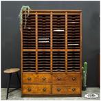 Oude industriele postsorteerkast Kast Wandkast Archiefkast, Huis en Inrichting, Ophalen, Gebruikt, Minder dan 150 cm, Nb