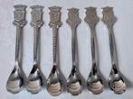 6x verzilverde theelepels Nederland, Ophalen of Verzenden