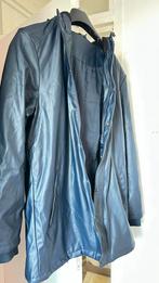 Donkerblauwe leren jas in goede staat, Ophalen, Gebruikt, Regenjas, Dames