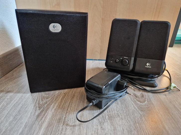 Logitech speakers en subwoofer, Computers en Software, Pc speakers, Gebruikt, Ophalen of Verzenden